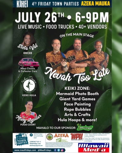 Kihei 4th Friday coming to South Maui July 26